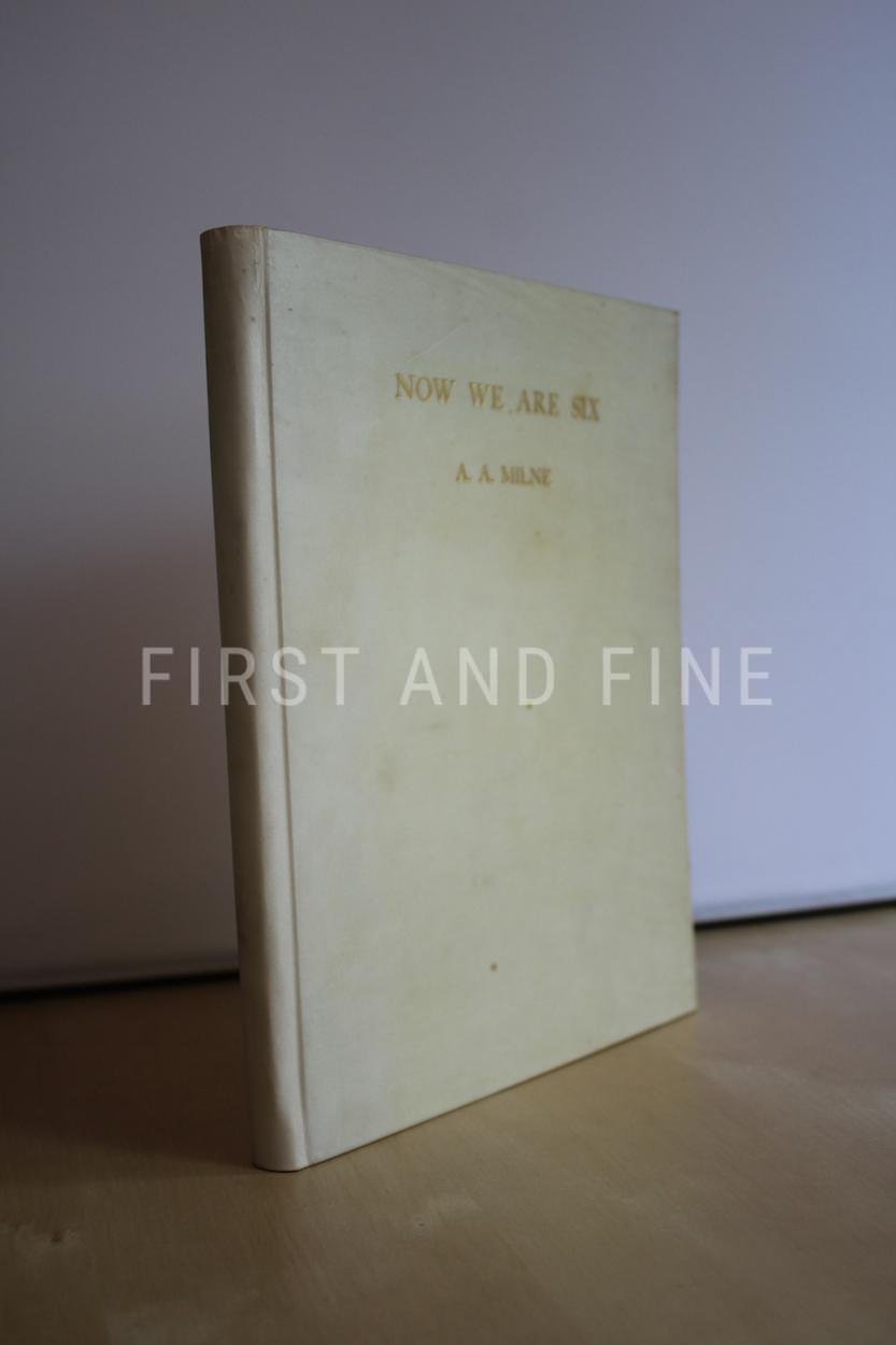 Milne, Alan Alexander (1927) 'Now We Are Six', UK signed deluxe limited edition bound in vellum, Ernest Shepard's personal copy