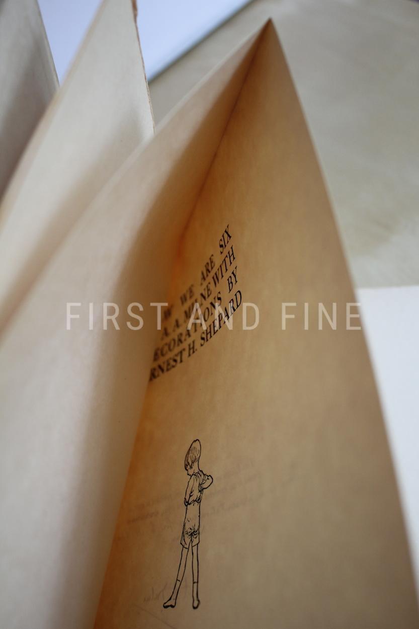 Milne, Alan Alexander (1927) 'Now We Are Six', UK signed deluxe limited edition bound in vellum, Ernest Shepard's personal copy - Image 8