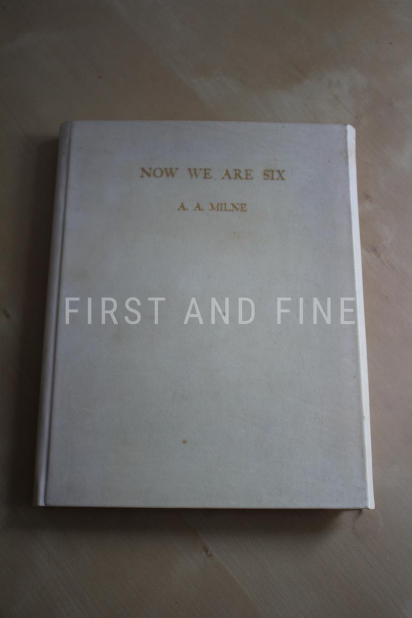 Milne, Alan Alexander (1927) 'Now We Are Six', UK signed deluxe limited edition bound in vellum, Ernest Shepard's personal copy - Image 4