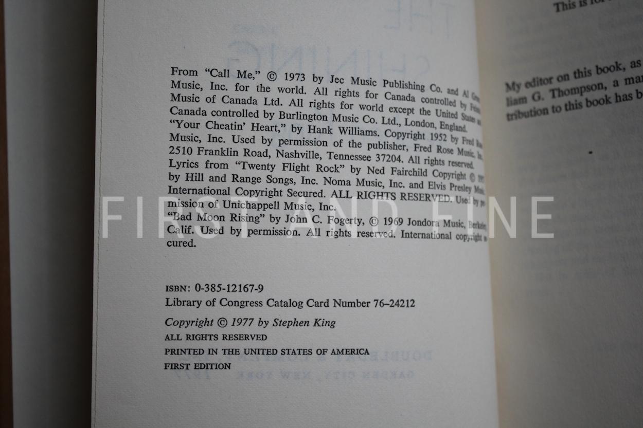 King, Stephen (1977) 'The Shining', US signed first edition - Image 3