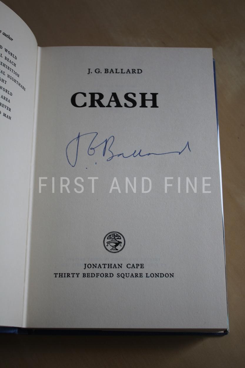 Ballard, J.G. (1973) 'Crash', UK signed first edition - Image 2