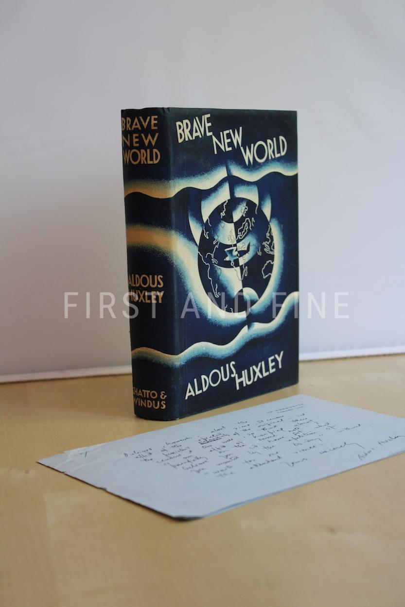 Huxley, Aldous (1932) 'Brave New World', UK first edition plus handwritten and signed letter