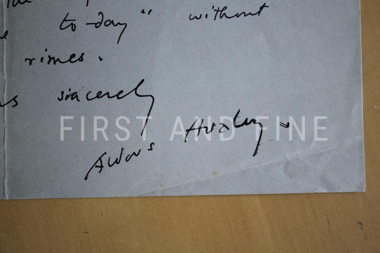 Huxley, Aldous (1932) 'Brave New World', UK first edition plus handwritten and signed letter - Image 5