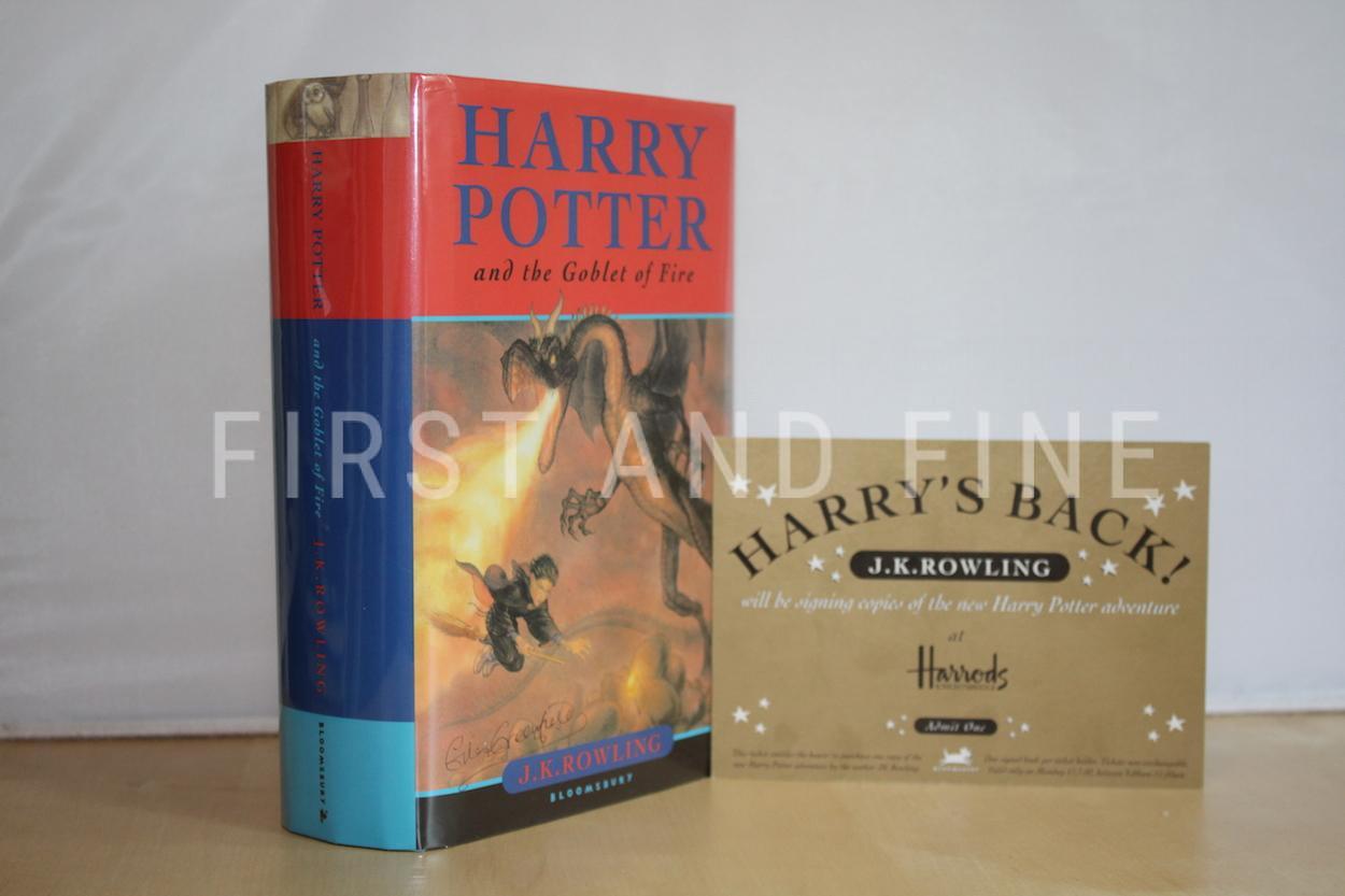 Rowling, J.K. (2000) 'Harry Potter and the Goblet of Fire', UK first edition, signed by Rowling and illustrator