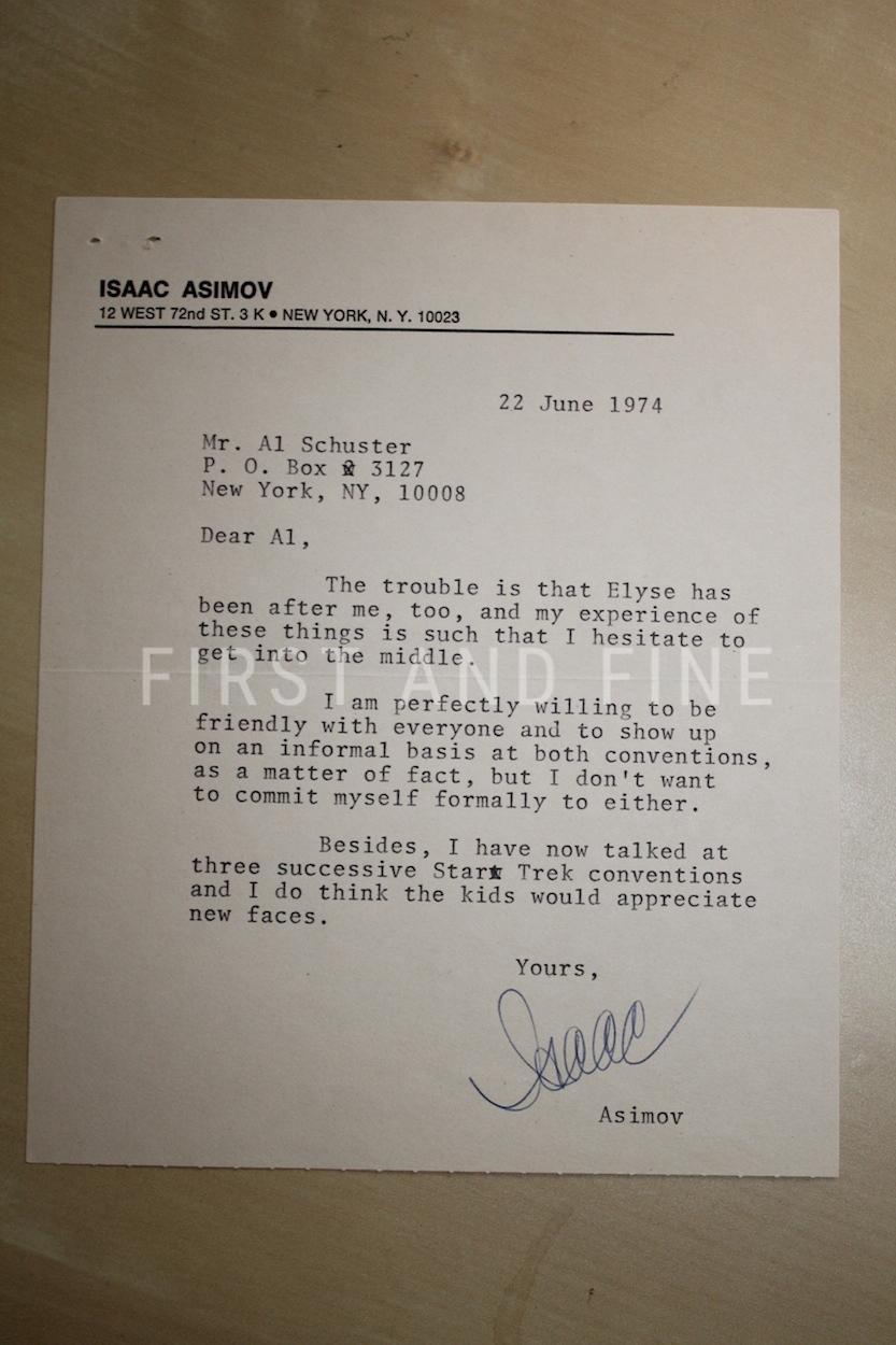 Asimov, Isaac (1954) 'The Caves of Steel', UK first edition with original signed letter - Image 2