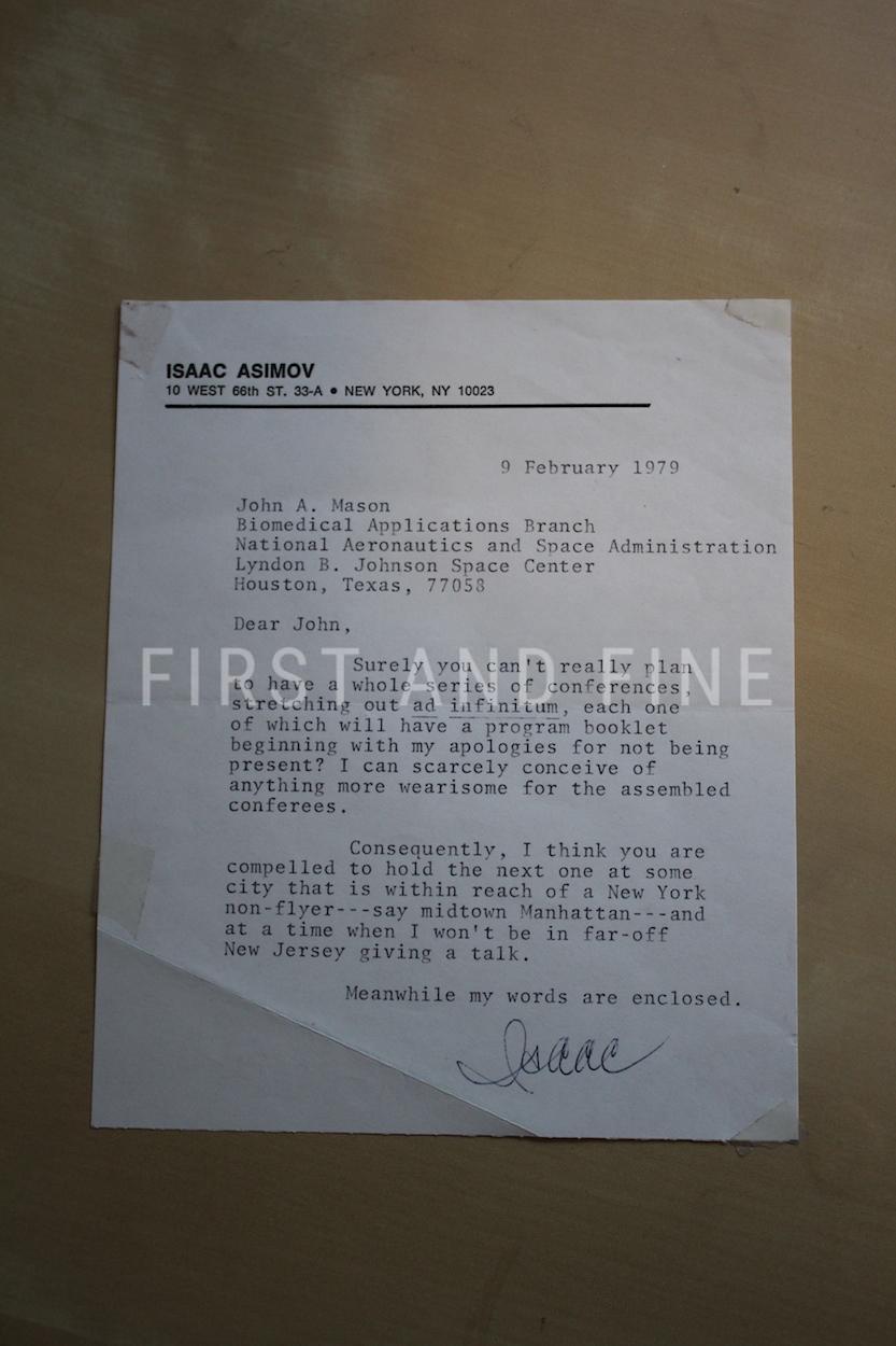 Asimov, Isaac (1953) 'Foundation', UK first edition with original signed letter - Image 2