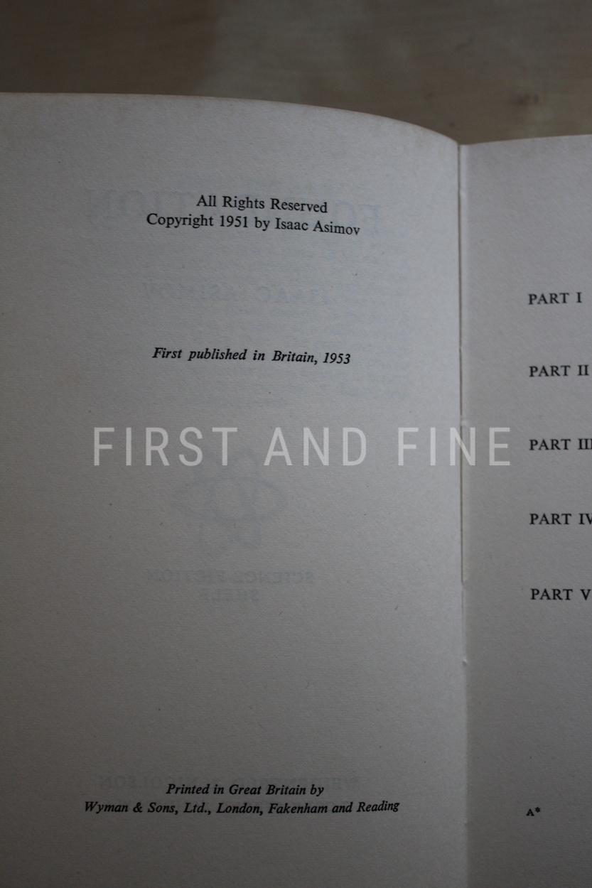 Asimov, Isaac (1953) 'Foundation', UK first edition with original signed letter - Image 3