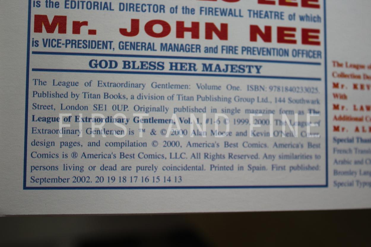 Moore, Alan (2002) 'The League of Extraordinary Gentlemen', Volume 1, signed by Alan Moore and Kevin O'Neill - Image 4