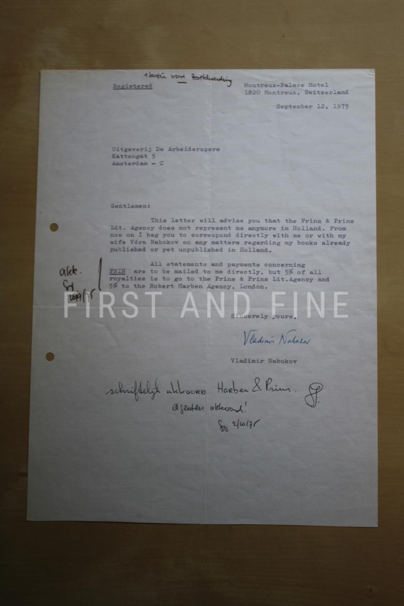 Nabokov, Vladimir (1955) 'Lolita', true Olympia Press first edition with original signed letter - Image 3