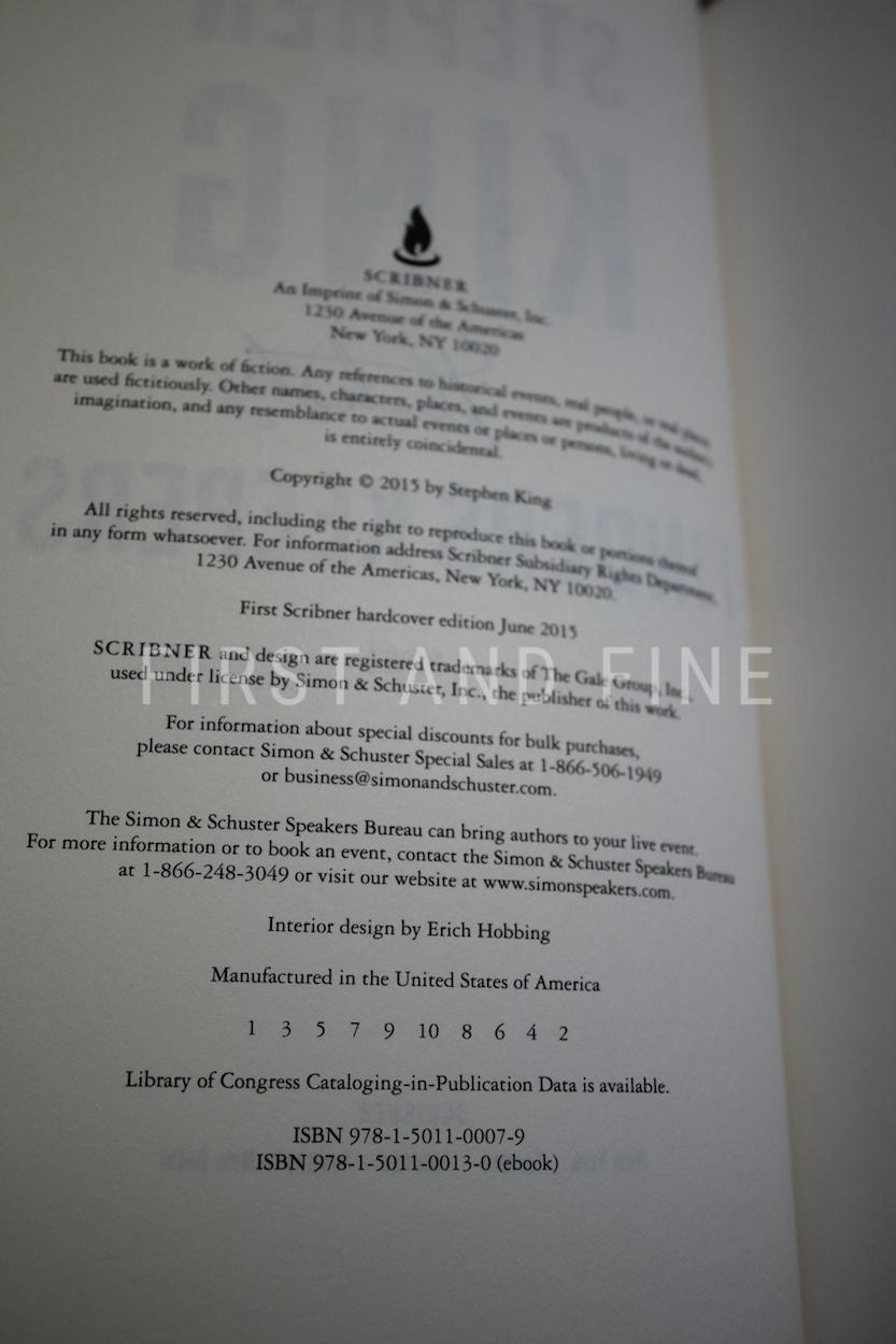 King, Stephen (2015) 'Finders Keepers', US signed first edition - Image 3