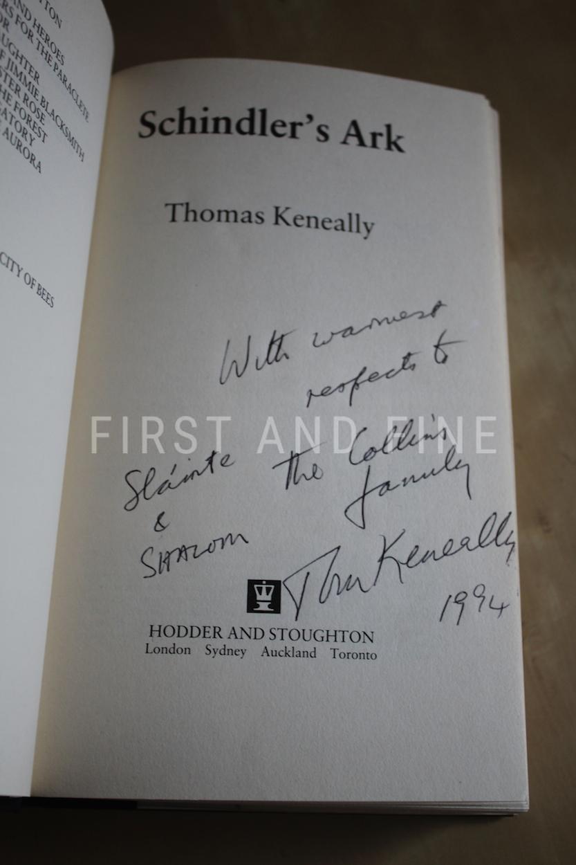 Keneally, Thomas (1982) 'Schindler's Ark', UK first edition signed by author and Schindler survivors - Image 2