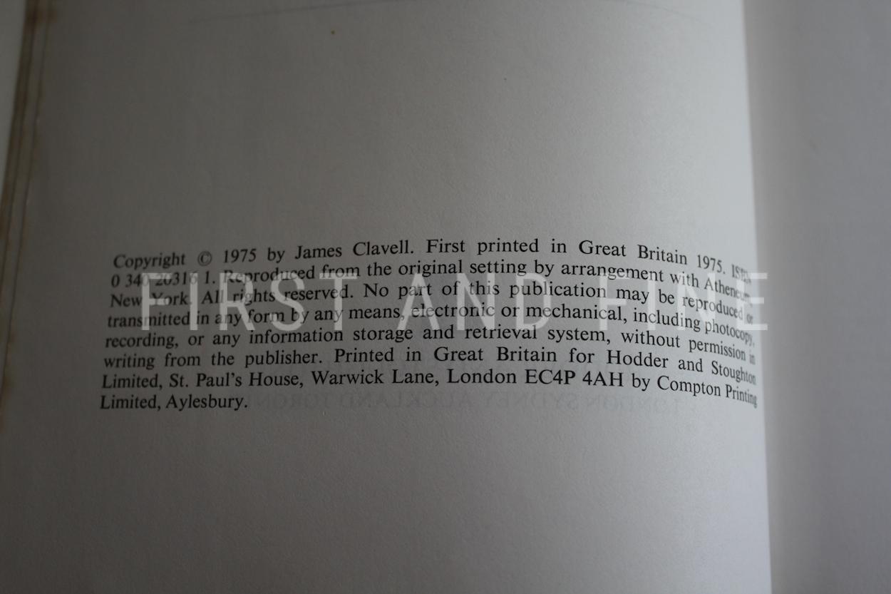 Clavell, James (1975) 'Shogun', UK signed first edition - Image 3