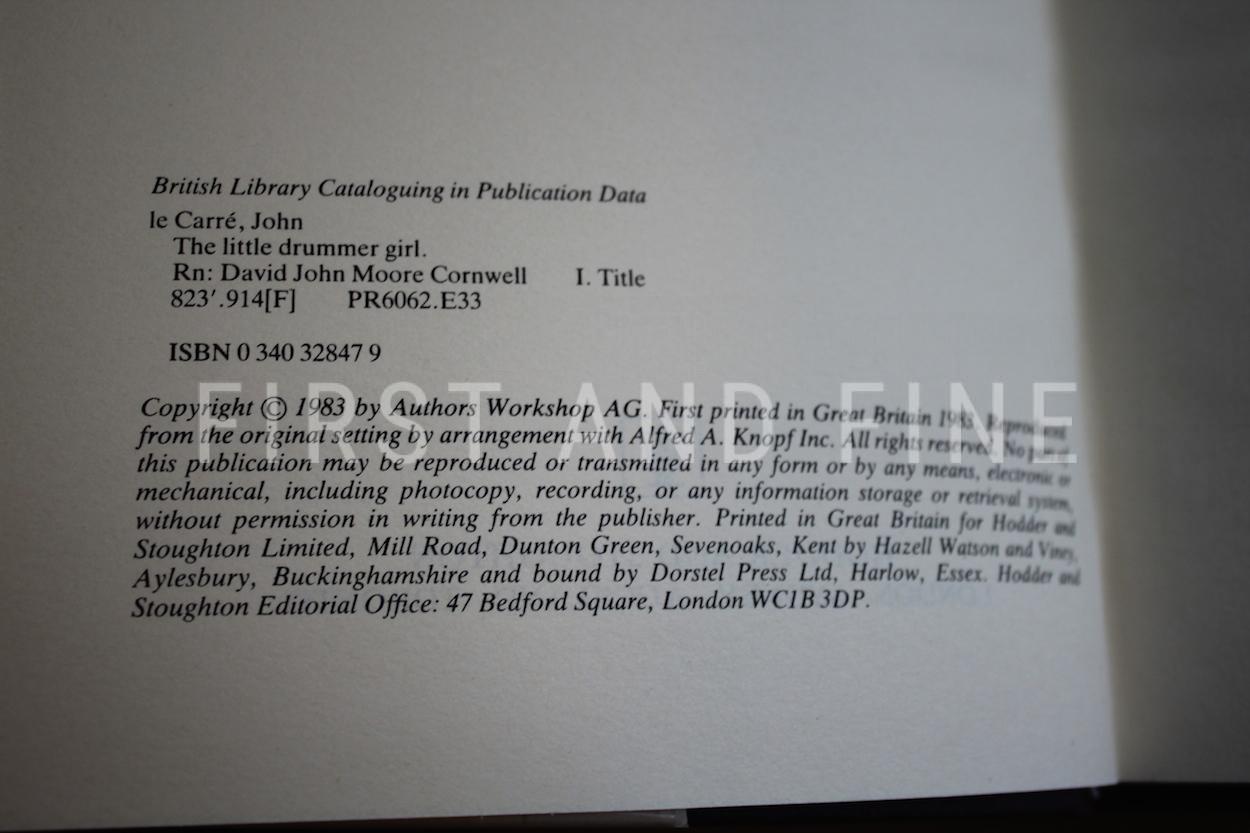 le Carre, John (1983) 'The Little Drummer Girl', UK signed first edition - Image 3