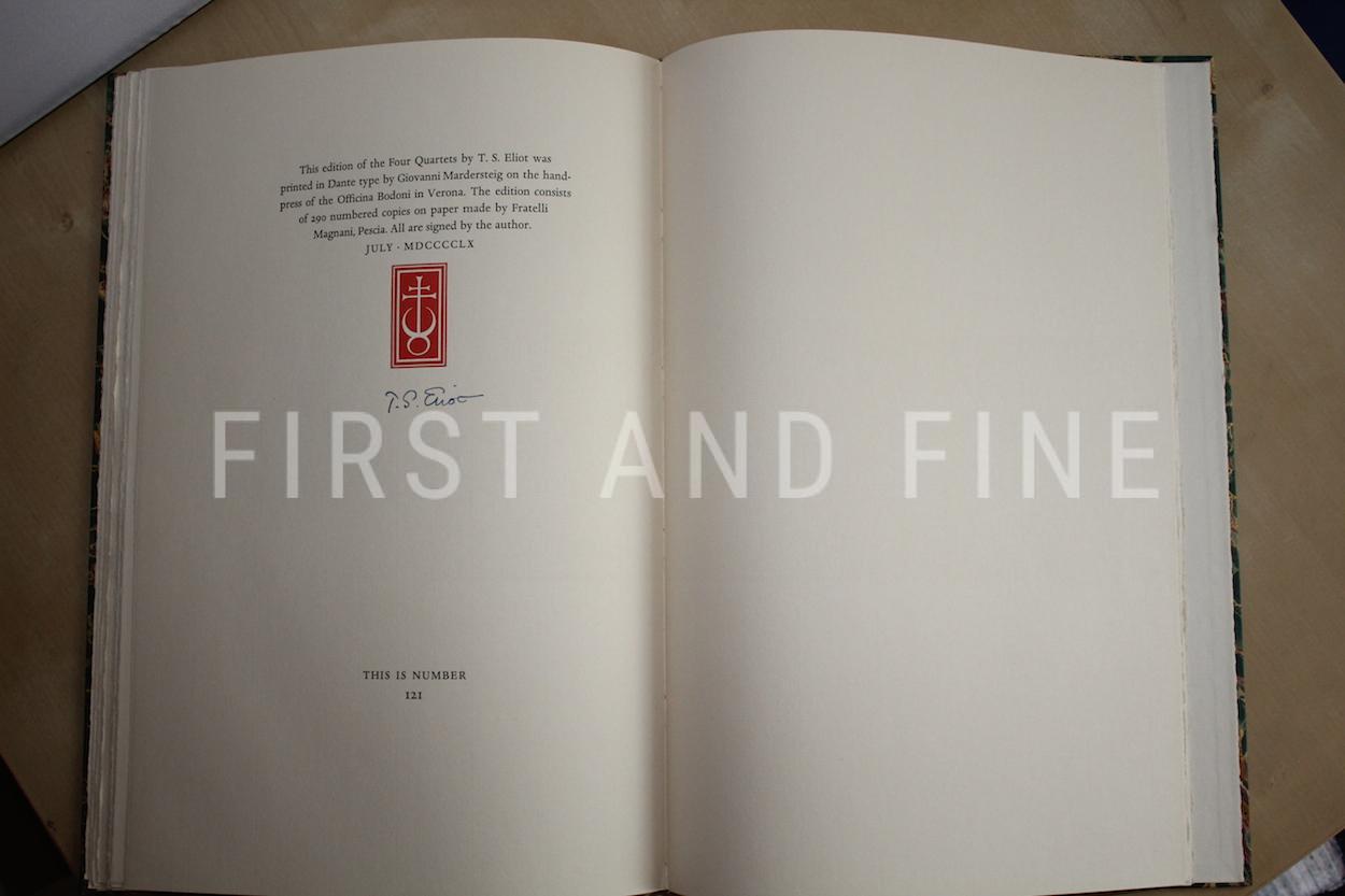 Eliot, T.S. (1960) 'Four Quartets', UK signed limited edition - Image 2