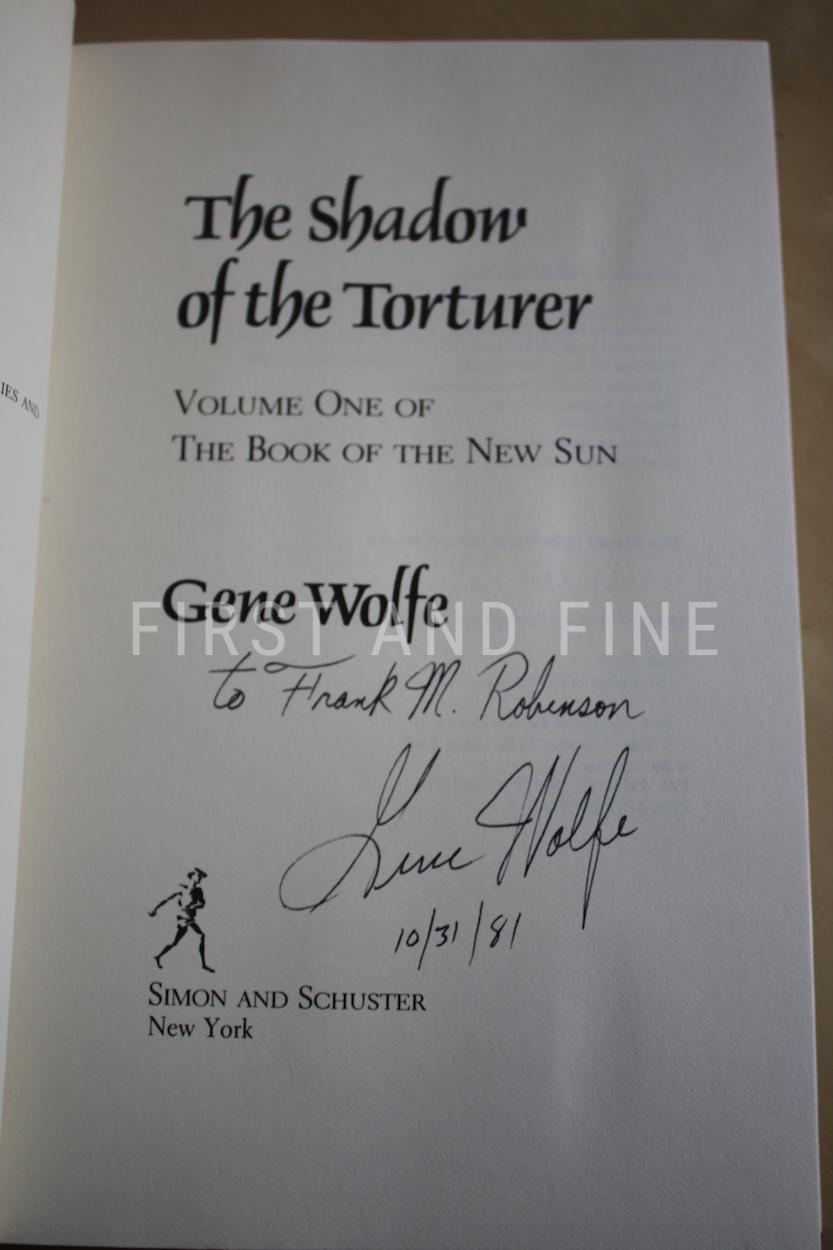 Wolfe, Gene (1980) 'The Shadow of the Torturer', US signed first edition association copy - Image 2