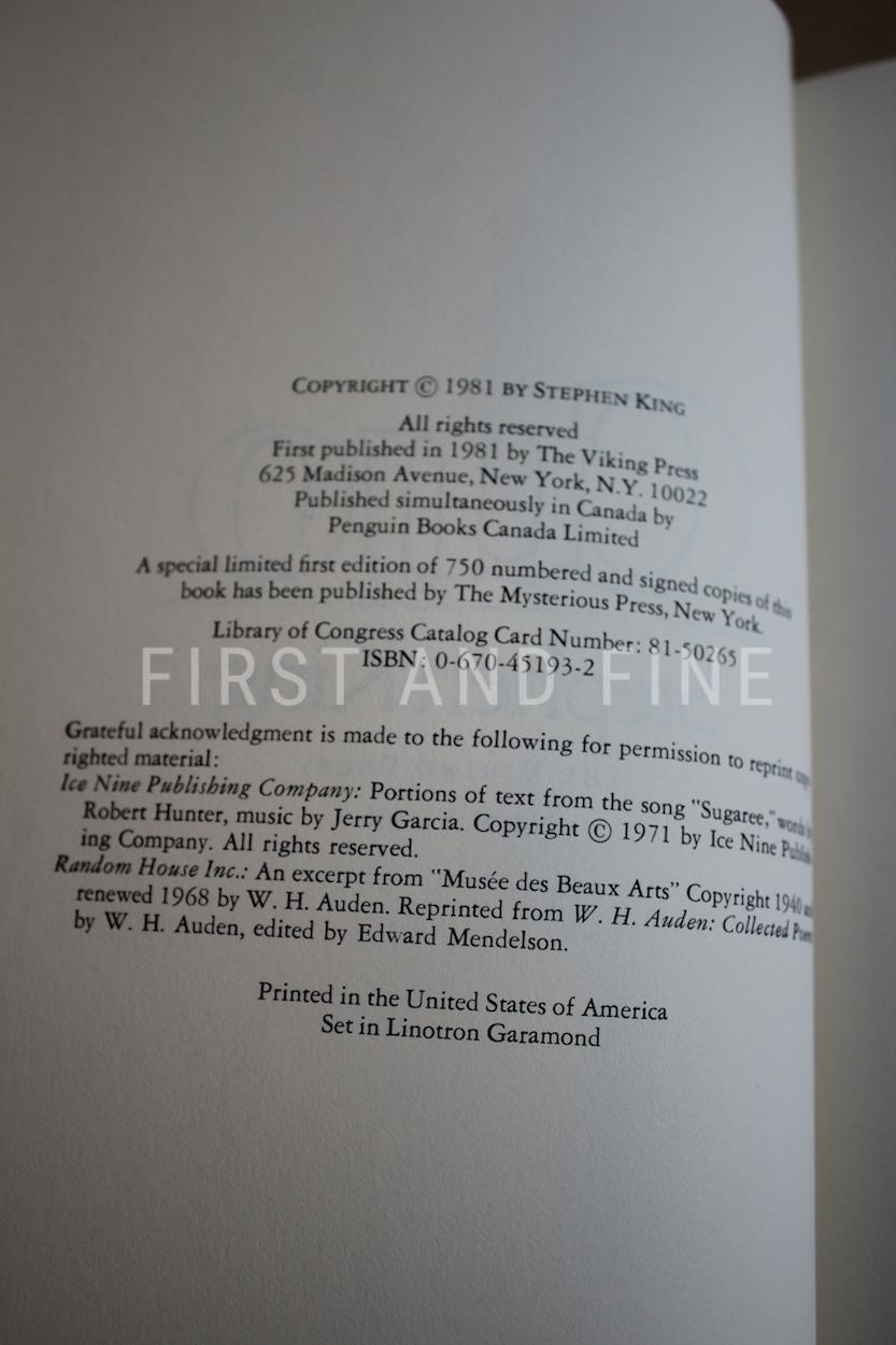 King, Stephen (1981) 'Cujo', US signed first edition with unusual inscription - Image 3