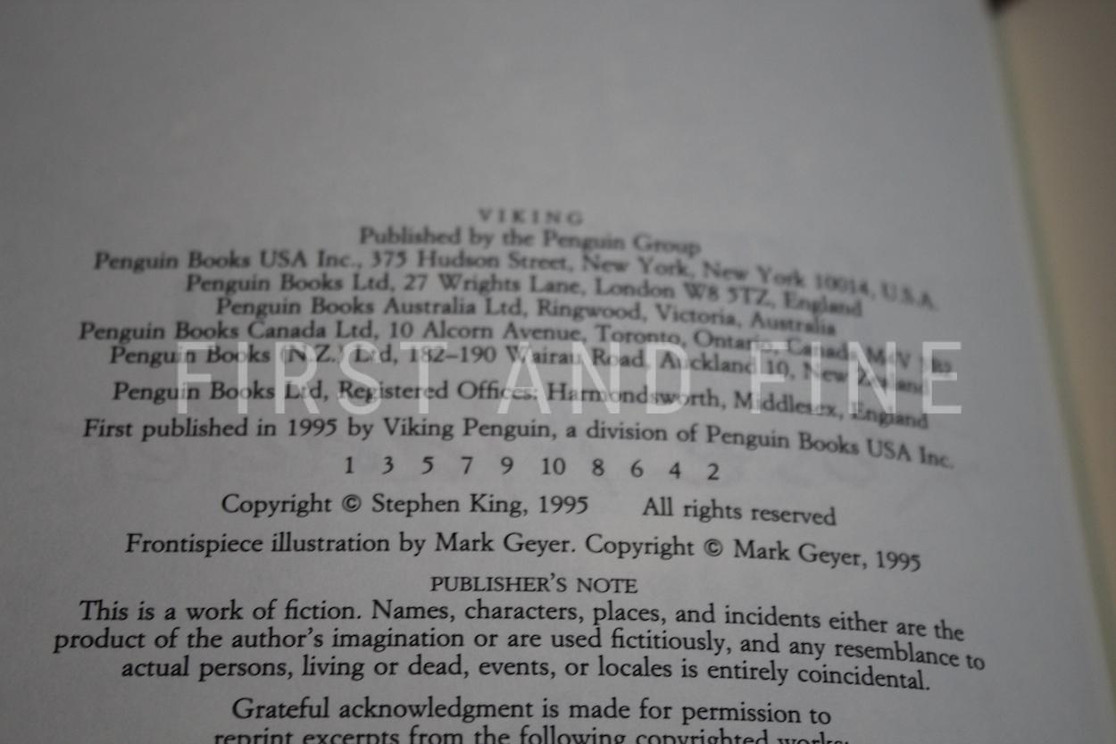 King, Stephen (1995) 'Rose Madder', US signed first edition - Image 3