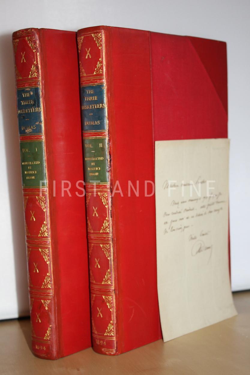 Dumas, Alexandre pere (1894) 'The Three Musketeers', UK limited edition with handwritten and signed letter