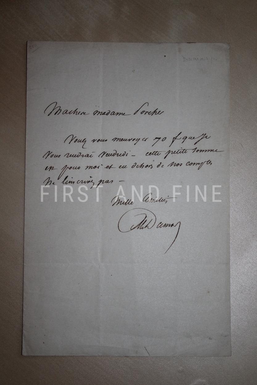 Dumas, Alexandre pere (1894) 'The Three Musketeers', UK limited edition with handwritten and signed letter - Image 2