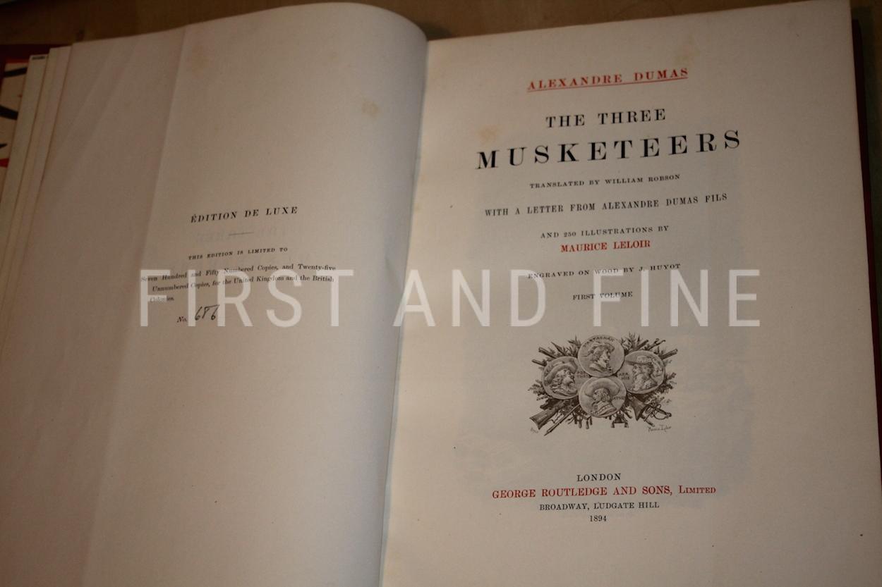 Dumas, Alexandre pere (1894) 'The Three Musketeers', UK limited edition with handwritten and signed letter - Image 17