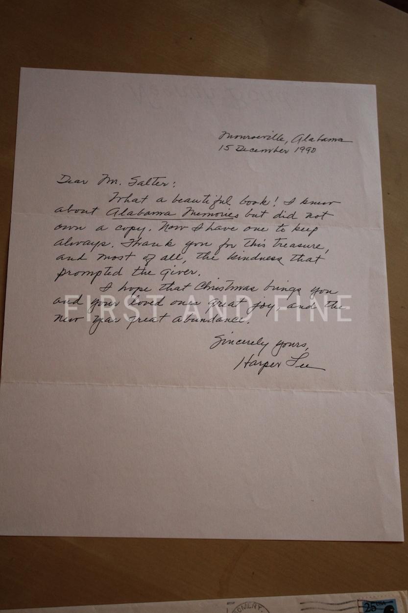 Lee, Harper (1960) 'To Kill a Mockingbird', US first edition in original dust ajcket + handwritten and signed letter - Image 3