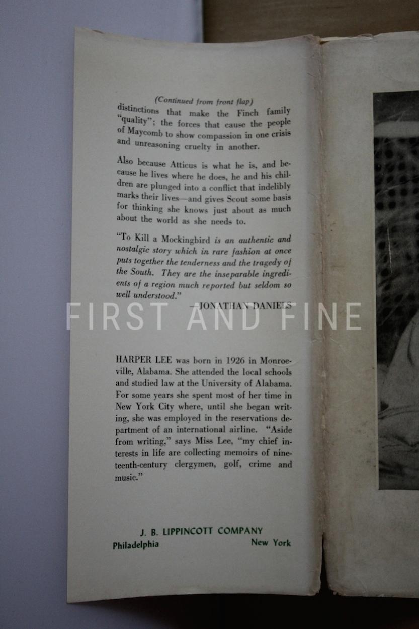 Lee, Harper (1960) 'To Kill a Mockingbird', US first edition in original dust ajcket + handwritten and signed letter - Image 20