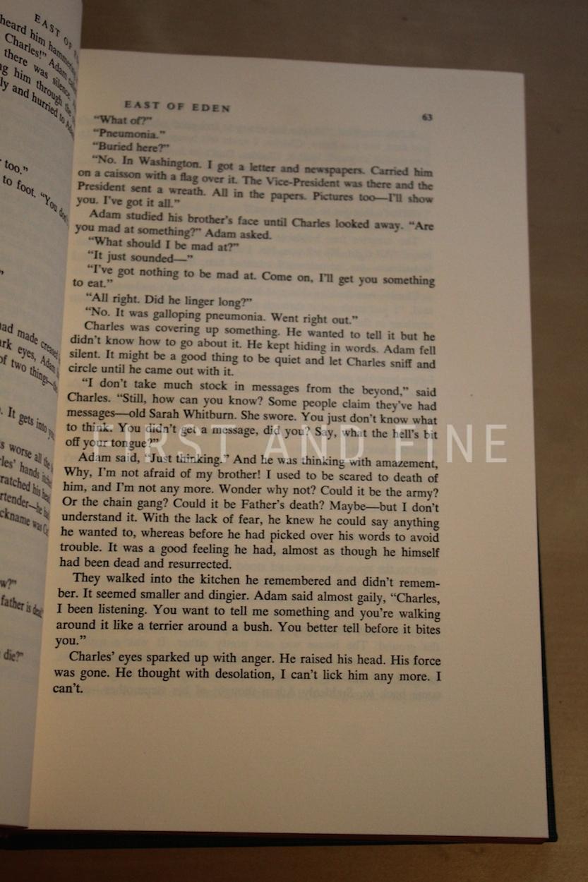 Steinbeck, John (1952) 'East of Eden', US signed limited edition - Image 4
