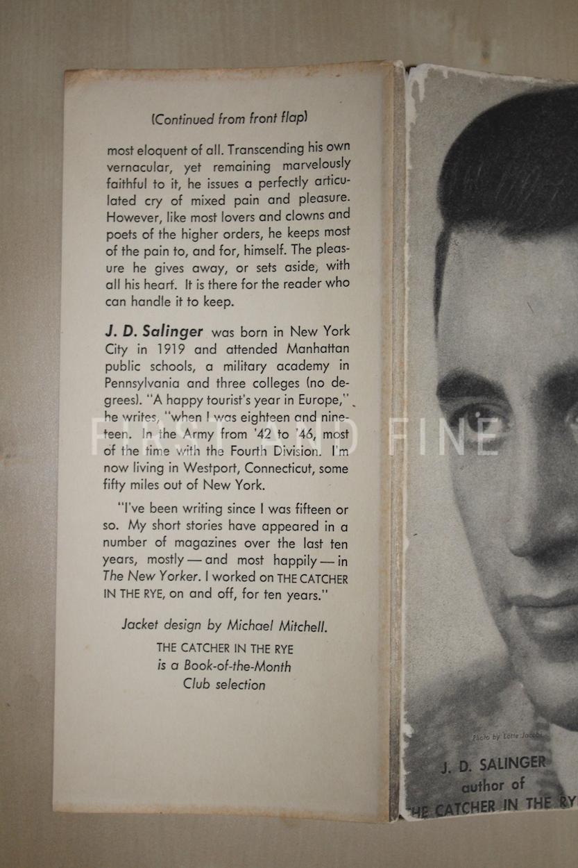 Salinger, Jerome David (1951) 'The Catcher in the Rye', US first edition in first state dust jacket - Image 13