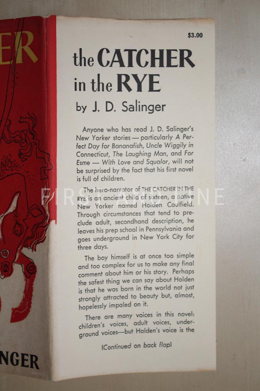 Salinger, Jerome David (1951) 'The Catcher in the Rye', US first edition in first state dust jacket - Image 17