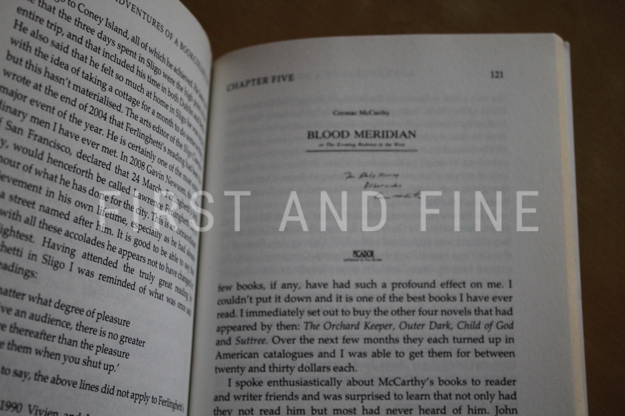 McCarthy, Cormac (1989) 'Blood Meridian', UK signed and inscribed first edition with rock solid provenance - Image 4