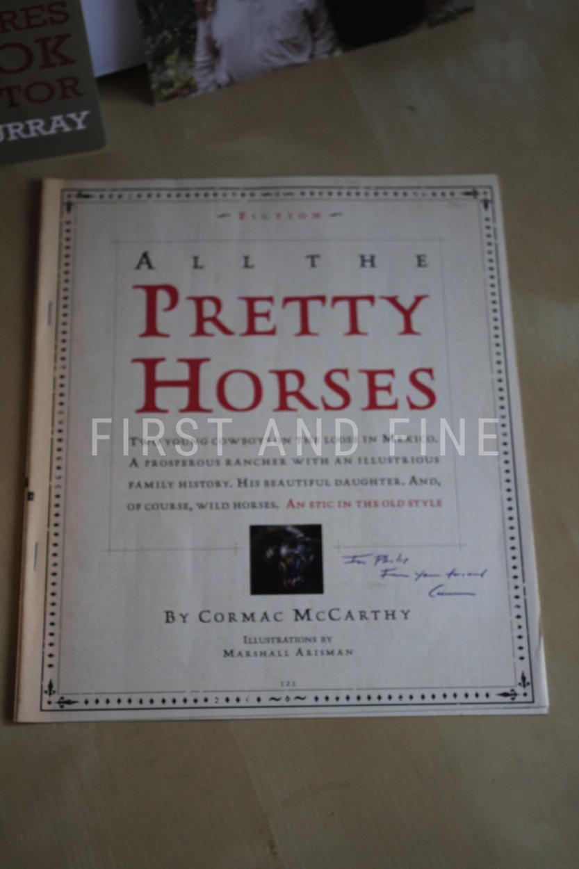 McCarthy, Cormac (1992) 'All the Pretty Horses', signed and inscribed excerpt for Esquire