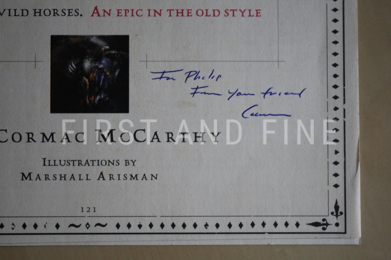 McCarthy, Cormac (1992) 'All the Pretty Horses', signed and inscribed excerpt for Esquire - Image 2