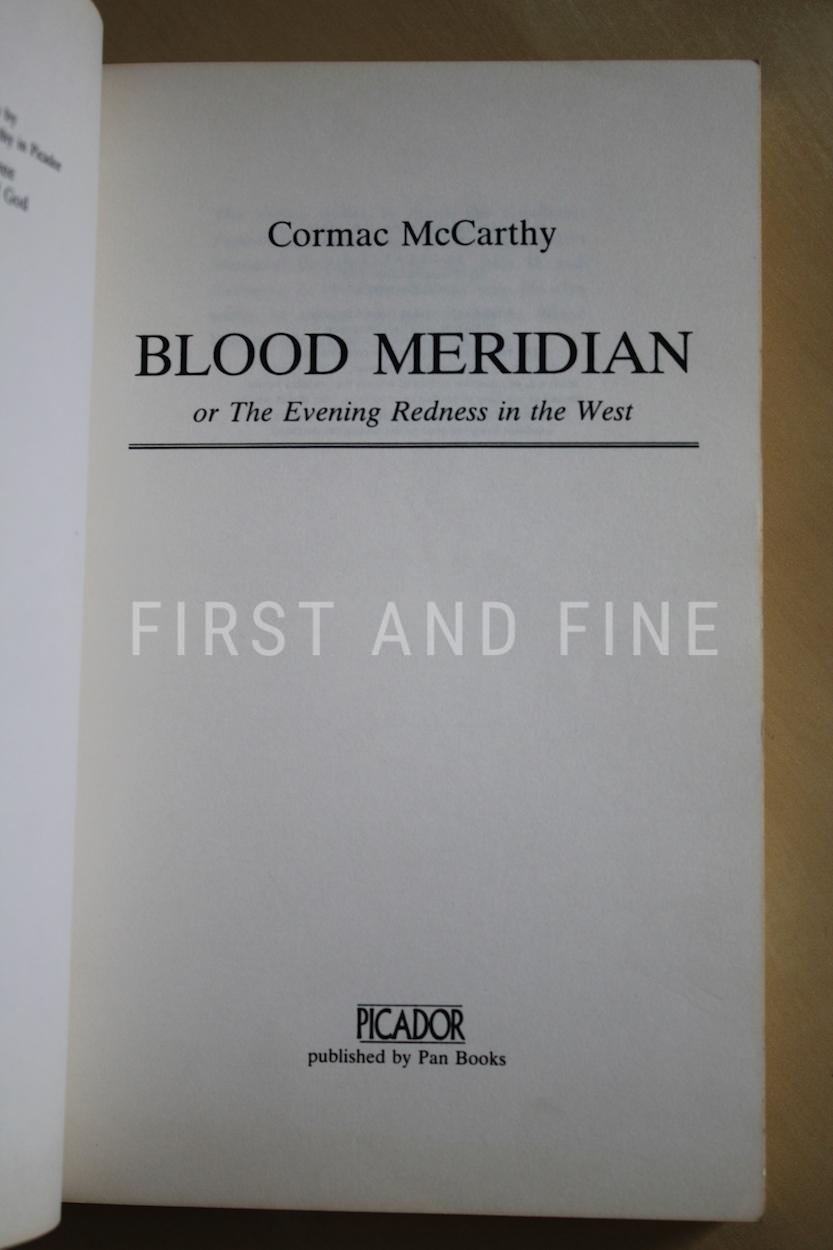 McCarthy, Cormac (1989) 'Blood Meridian', UK uncorrected proof - Image 6