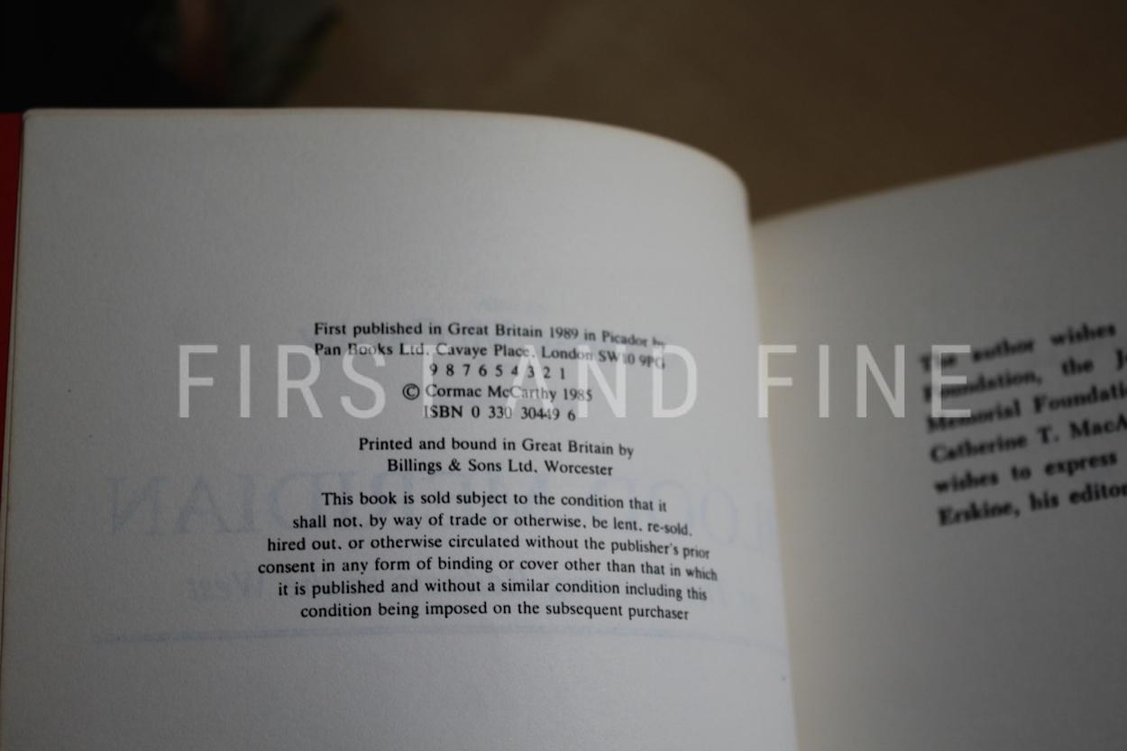 McCarthy, Cormac (1989) 'Blood Meridian', UK uncorrected proof - Image 4
