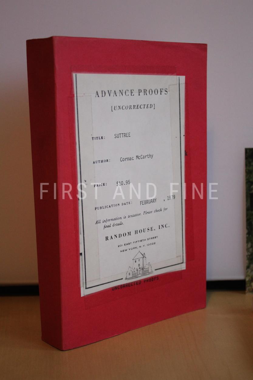 McCarthy, Cormac (1979) 'Suttree', US uncorrected advance proof copy