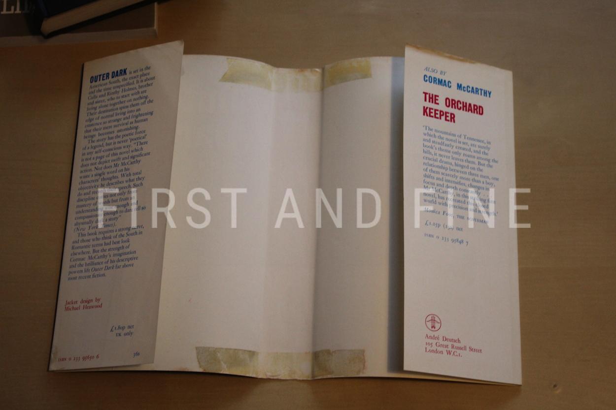 McCarthy, Cormac (1970) 'Outer Dark', UK signed and inscribed first edition with rock solid provenance - Image 12