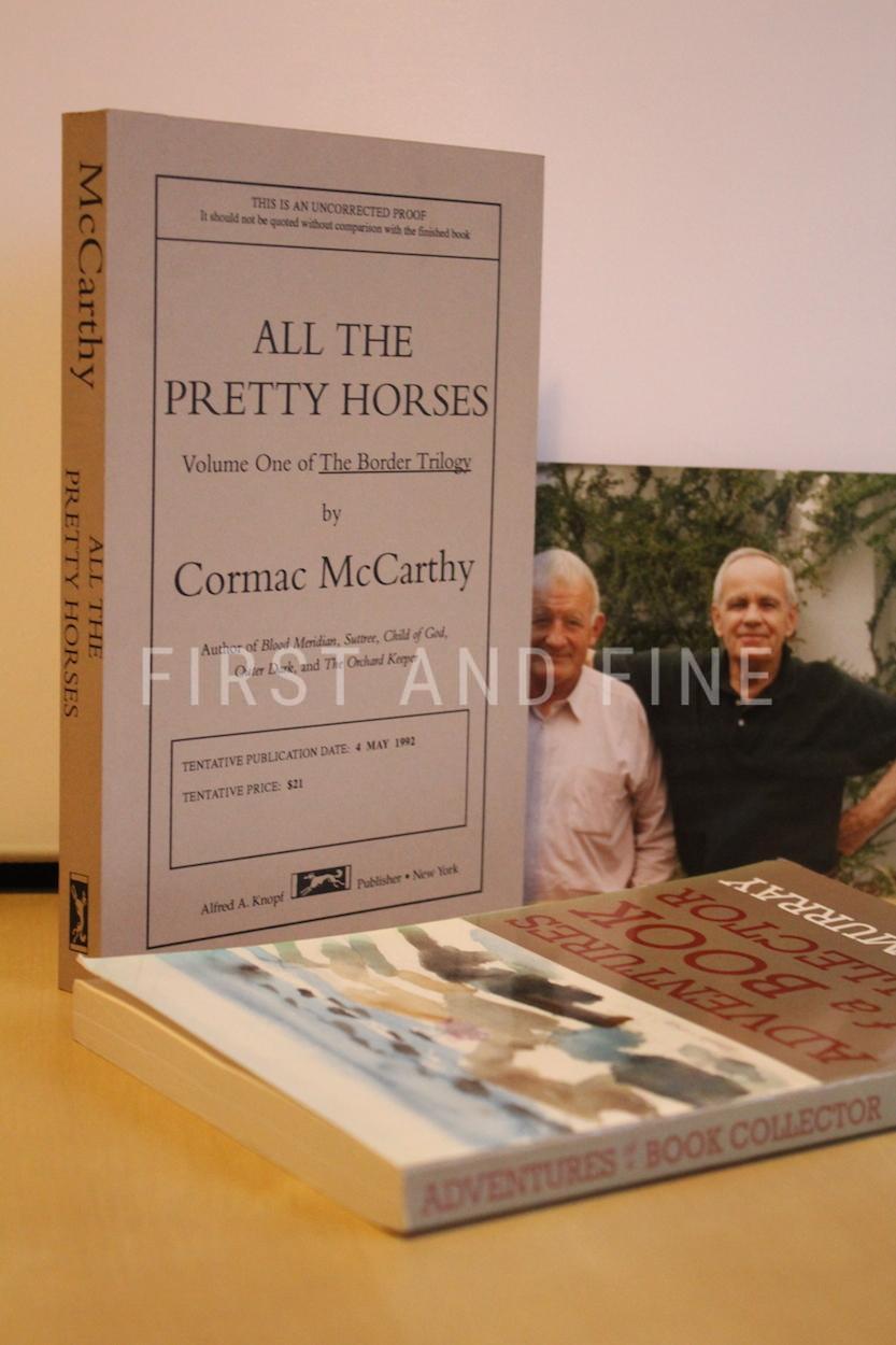 McCarthy, Cormac (1992) 'All the Pretty Horses', US signed and inscribed uncorrected proof with rock solid provenance