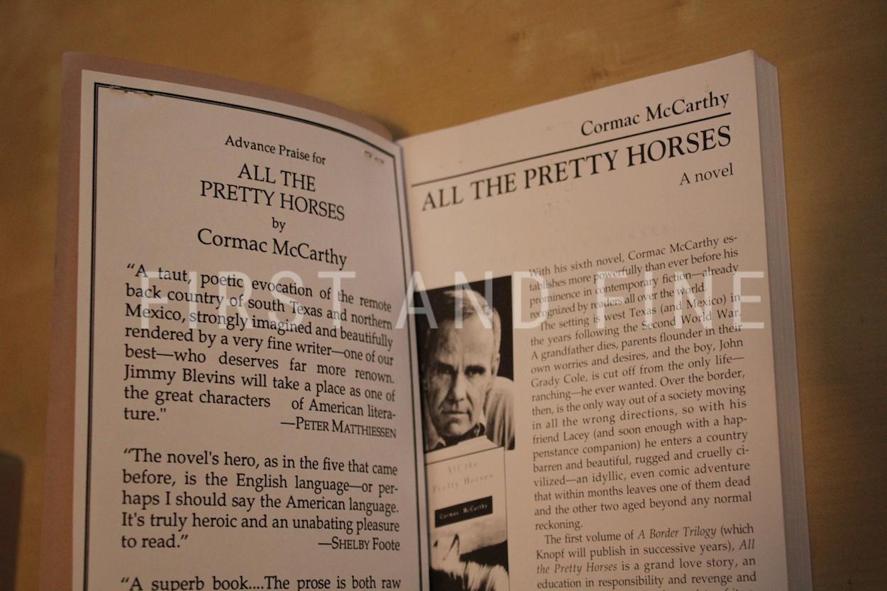 McCarthy, Cormac (1992) 'All the Pretty Horses', US uncorrected proof copy - Image 3