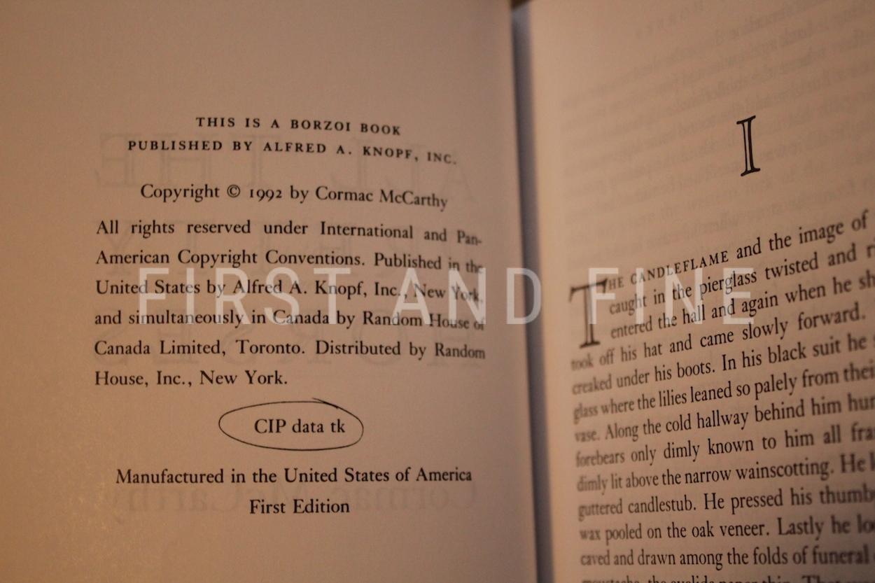 McCarthy, Cormac (1992) 'All the Pretty Horses', US uncorrected proof copy - Image 4
