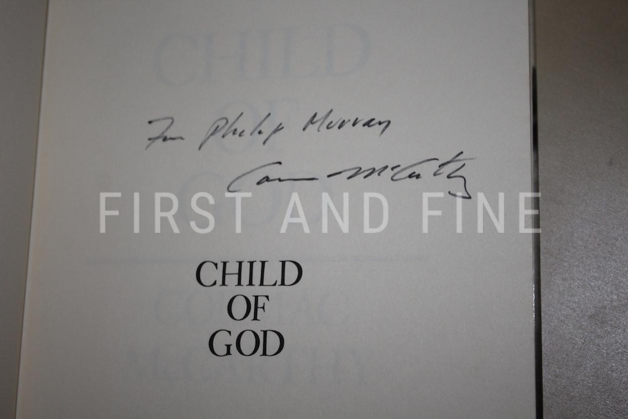 McCarthy, Cormac (1973) 'Child of God', US signed and inscribed first edition with rock solid provenance - Image 2