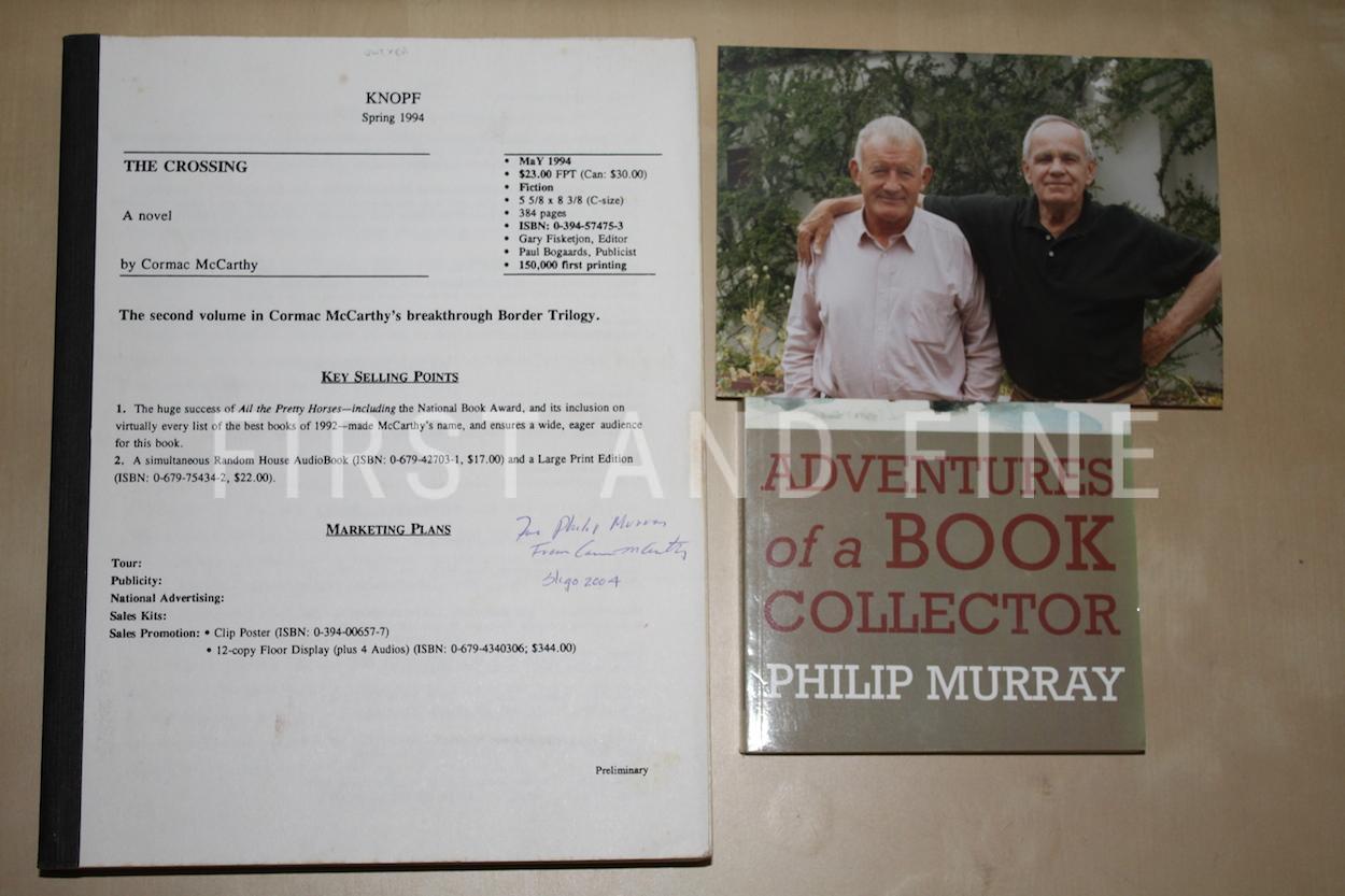 McCarthy, Cormac (1994) 'The Crossing', US signed and inscribed galley proofs with rock solid provenance