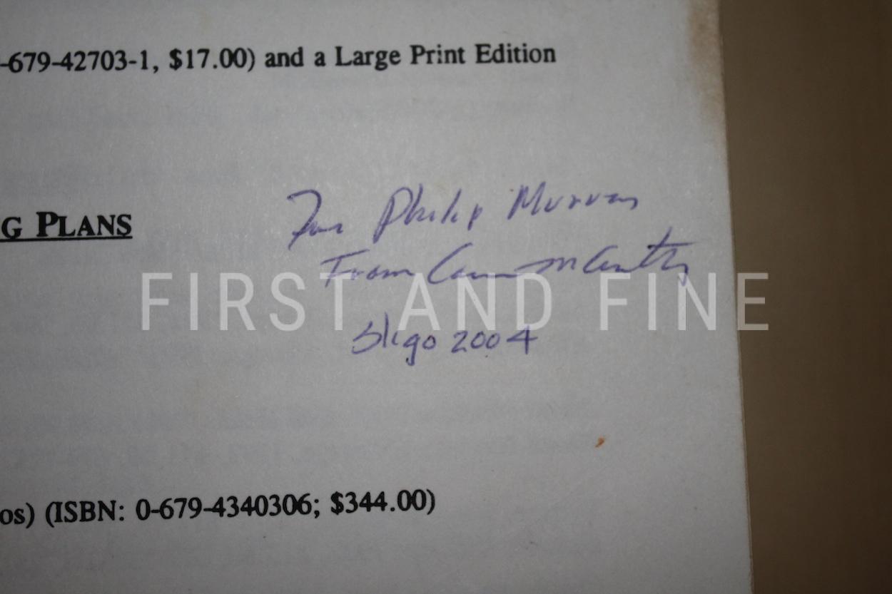 McCarthy, Cormac (1994) 'The Crossing', US signed and inscribed galley proofs with rock solid provenance - Image 3