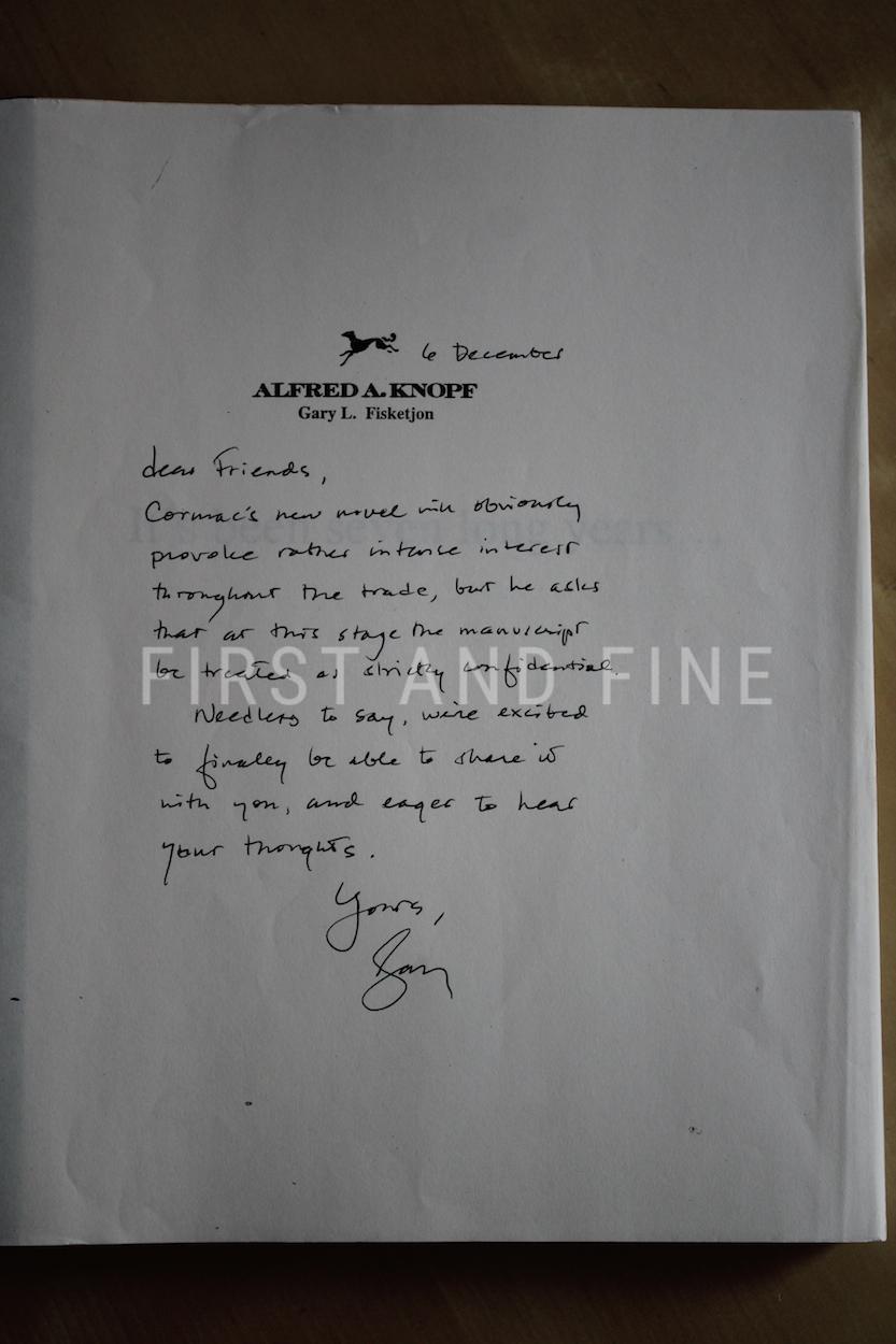 McCarthy, Cormac (2004) 'No Country for Old Men', manuscript, typescript, galley proofs - Image 3