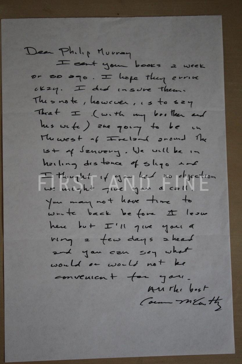 McCarthy, Cormac (1968) 'Outer Dark', US signed and inscribed first edition with rock solid provenance - Image 16