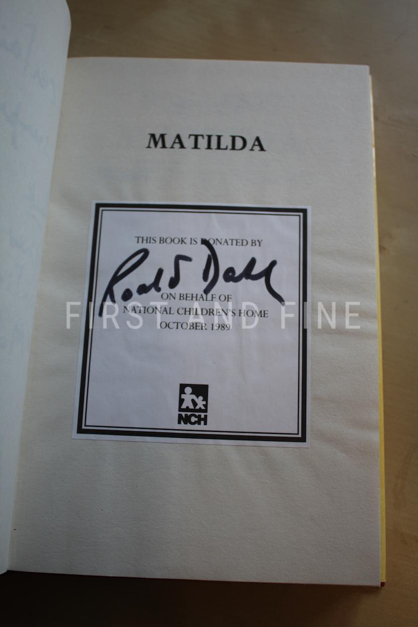 Dahl, Roald (1988) 'Matidle', UK signed reprint with amazing inscription - Image 3