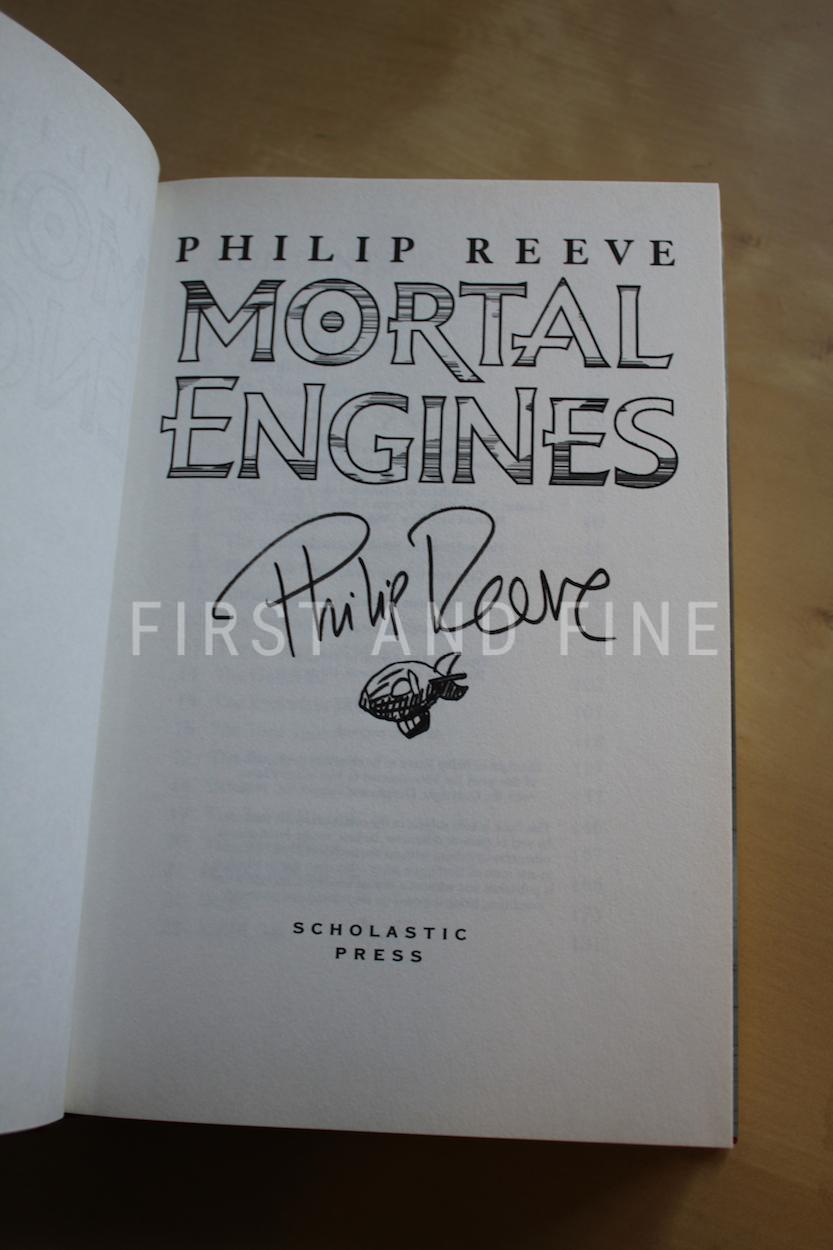 Reeve, Philip (2001) 'Mortal Engines', UK signed first edition with sketch - Image 2