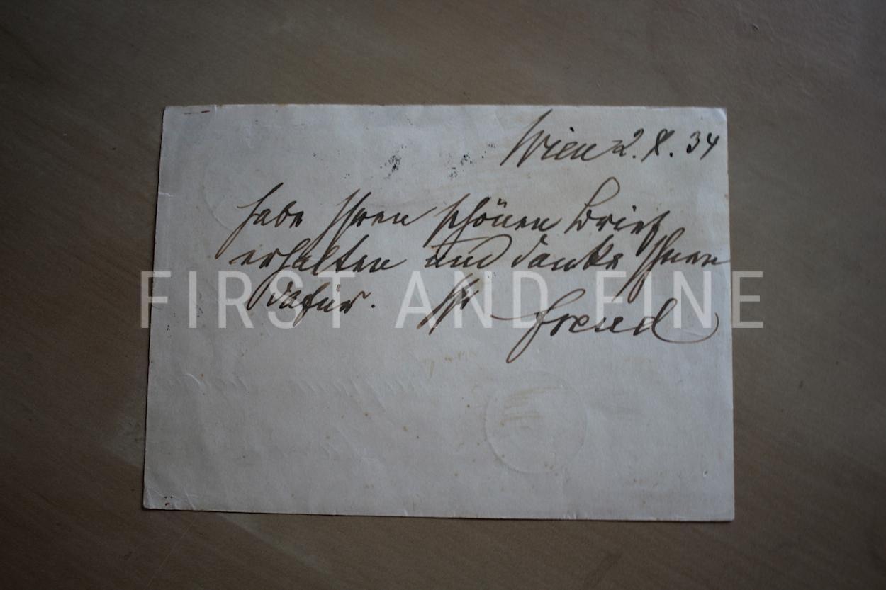 Freud, Sigmund (2015) 'Interpreting Dreams' with an original handwritten and signed postcard - Image 3