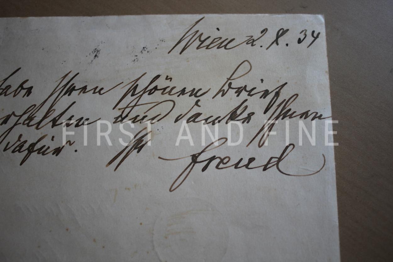 Freud, Sigmund (2015) 'Interpreting Dreams' with an original handwritten and signed postcard - Image 4