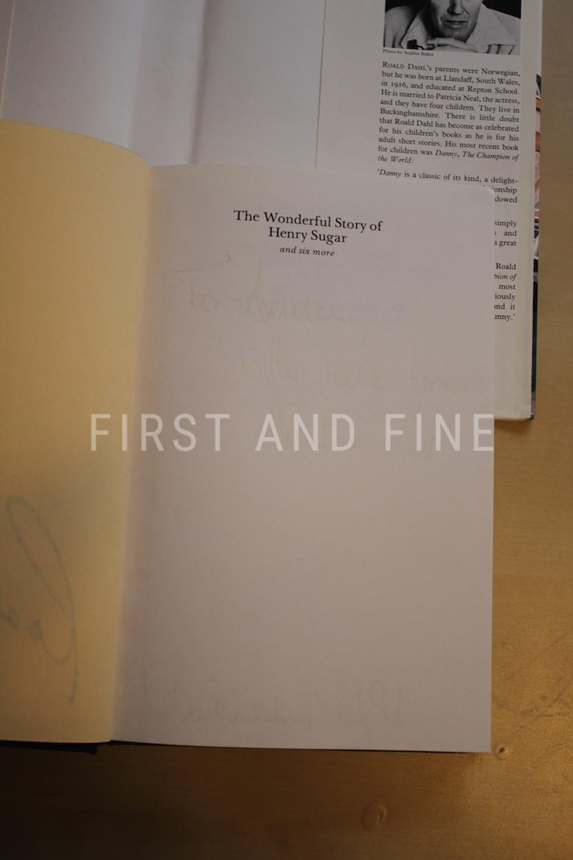 Dahl, Roald (1977) 'The Wonderful Story of Henry Sugar - And Six More', UK signed first edition - Image 10