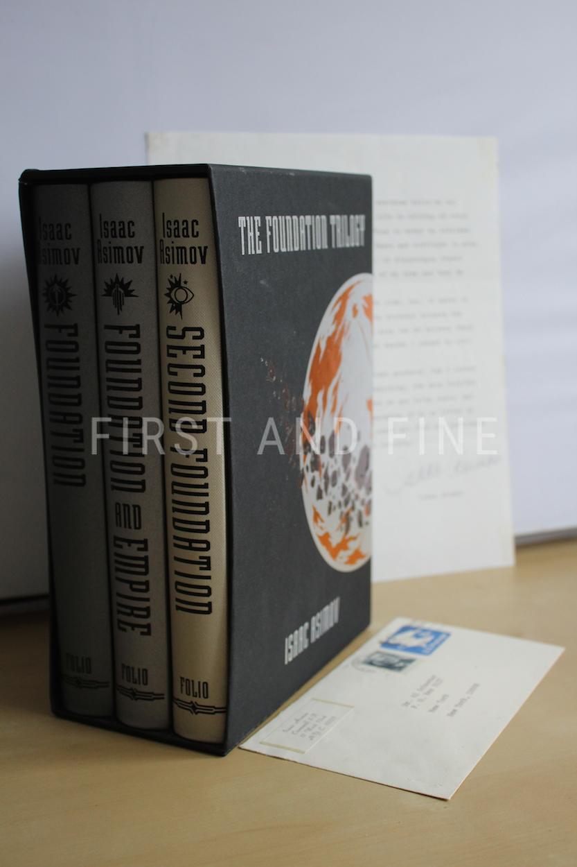 Asimov, Isaac (2012) 'Foundation' trilogy, Folio Society edition with original signed letter